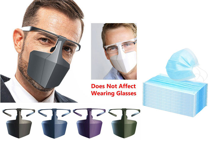 4 stk. 007 visir masker og mulighed for CE-mundbind til KUN 0,99 kr/stk.1 