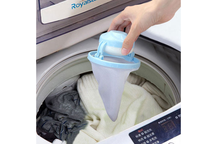 Hårtornado, der fjerner fnuller og hår fra tøjet i vaskemaskinen 2 