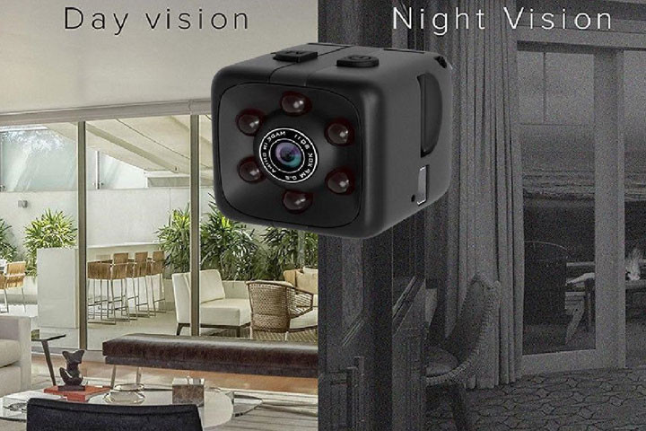 1080P mini kamera med night vision og bevægelsessensor 1 