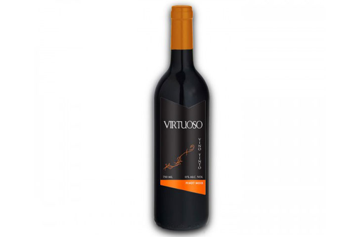 12 flasker Virtuoso rødvine, hvor du får 12 flasker Pinot Noir3 