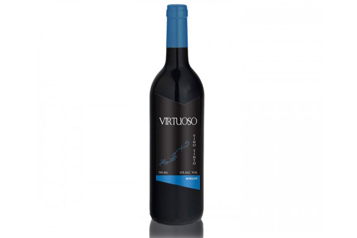 12 flasker Virtuoso Merlot rødvine fra Spanien3 