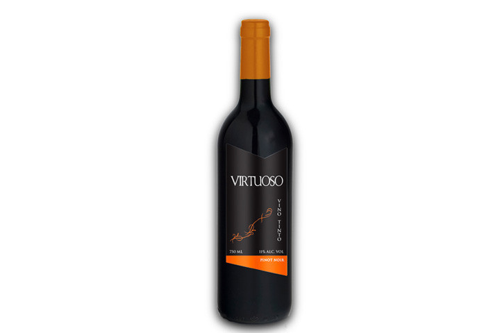 12 flasker Pinot Noir Virtuoso rødvin fra Spanien3 