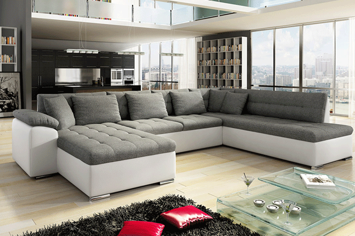 Saml hele familien i denne dejlig store u-formede sofa5 