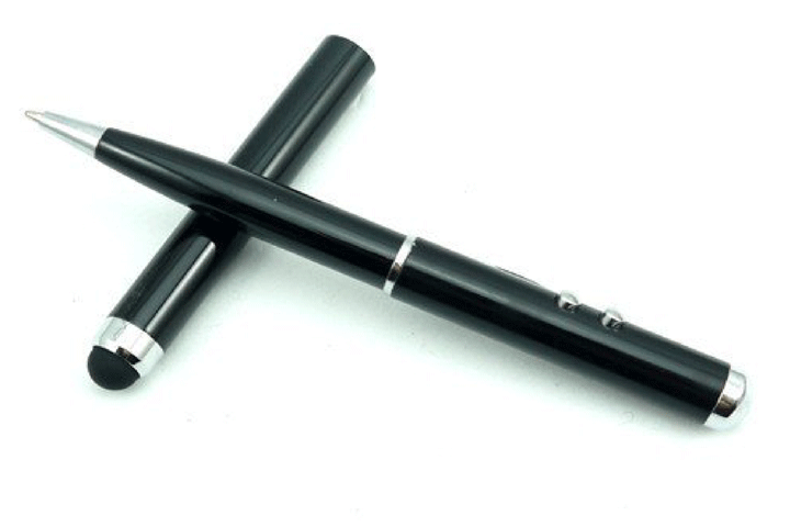 Få 1 eller 3 stk. 4-i-1 touchpenne med lygte, laser og kuglepen2 