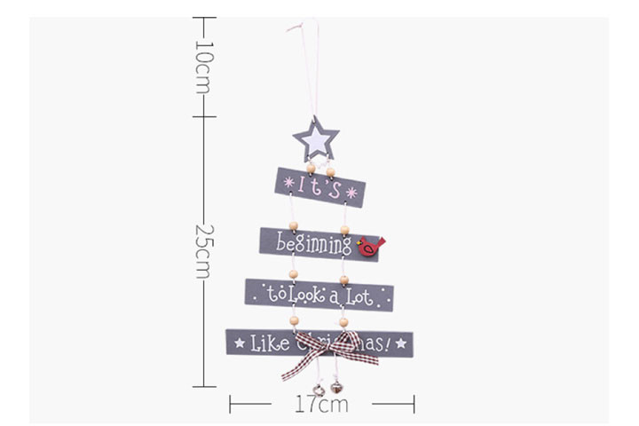 Juledekoration i træ som nemt kan hænge i vindueskarmen5 