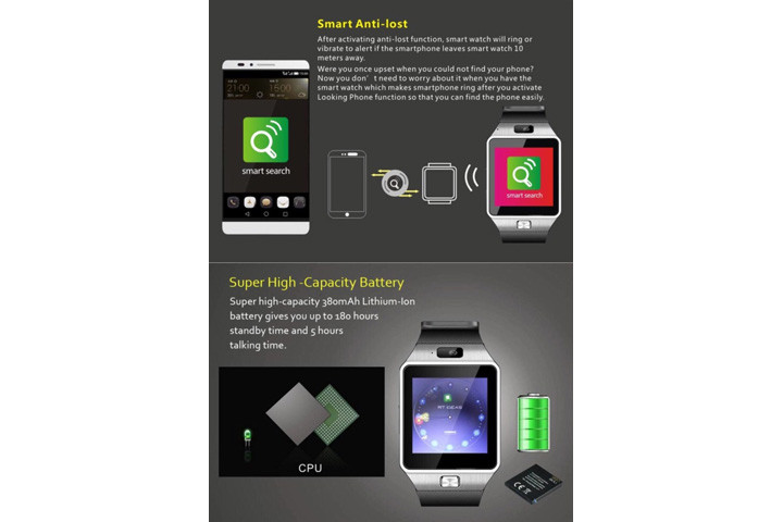 Smart Watch, der kan opkobles med Android og iOS 3 
