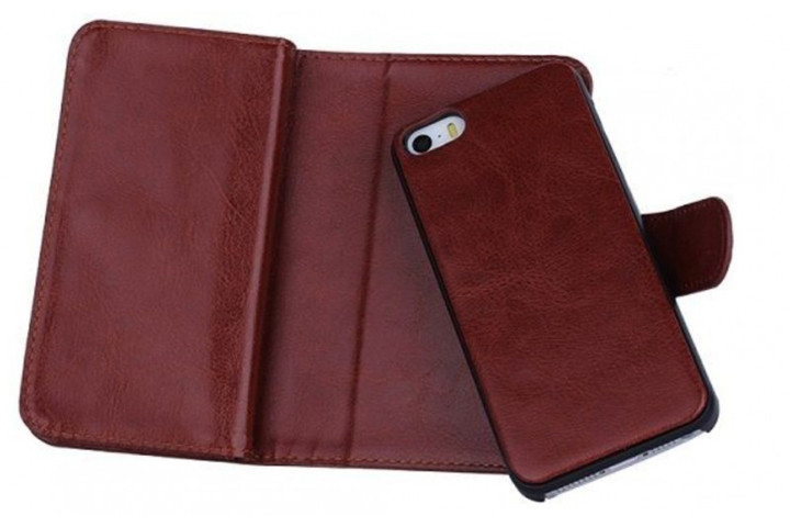 2-i-1 magnetisk PU-lædercover til iPhone og Samsung med plads til kort, sedler og billede7 