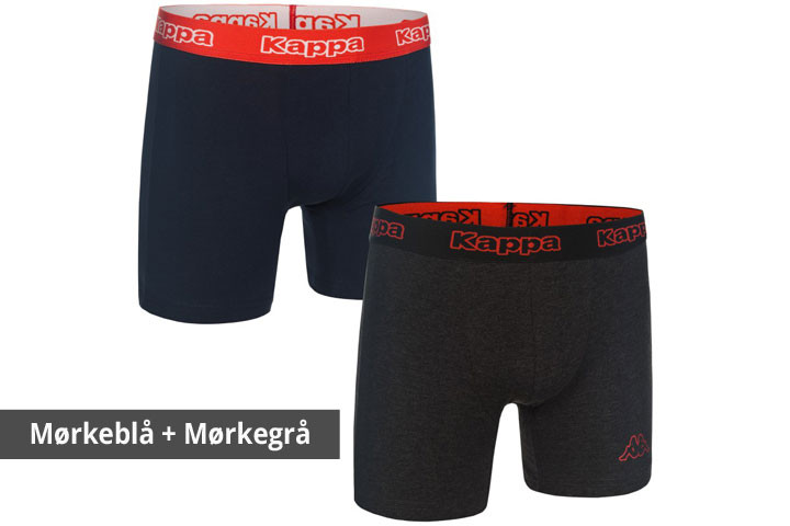 Kvalitetsbomuld Kappa Boxershorts - 6 par i forskellige farver6 