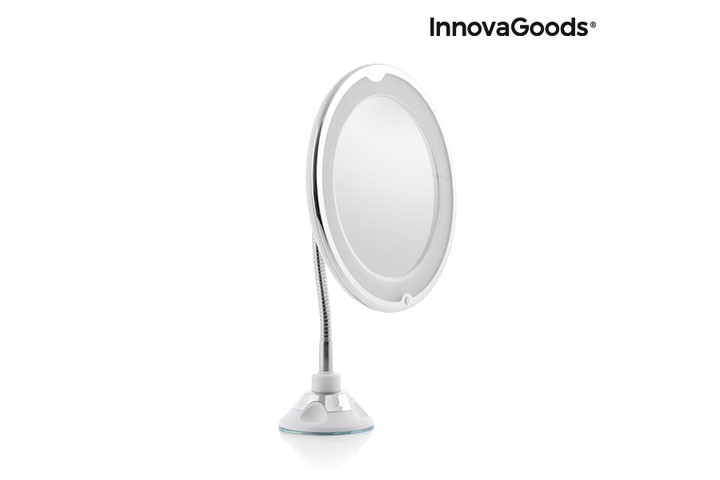 Lækkert og smart makeupspejl med LED lys og forstørrelsesglas7 