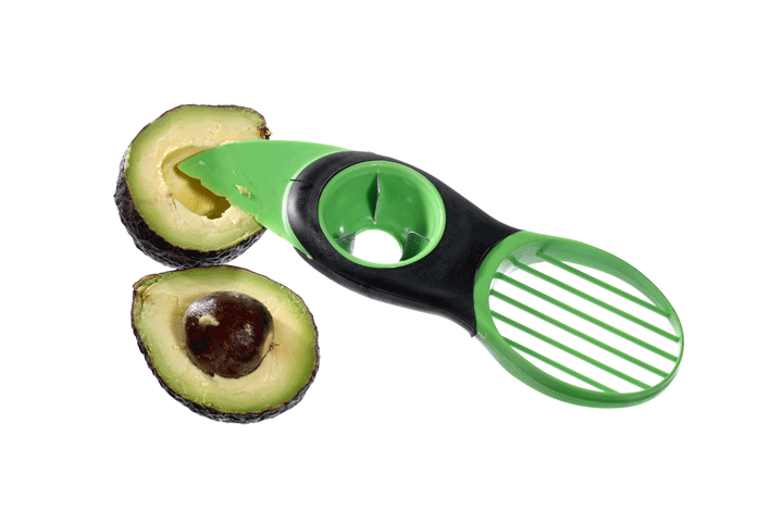 Klargør din avocado uden besvær med dette praktiske 3-i-1 multiværktøj!1 