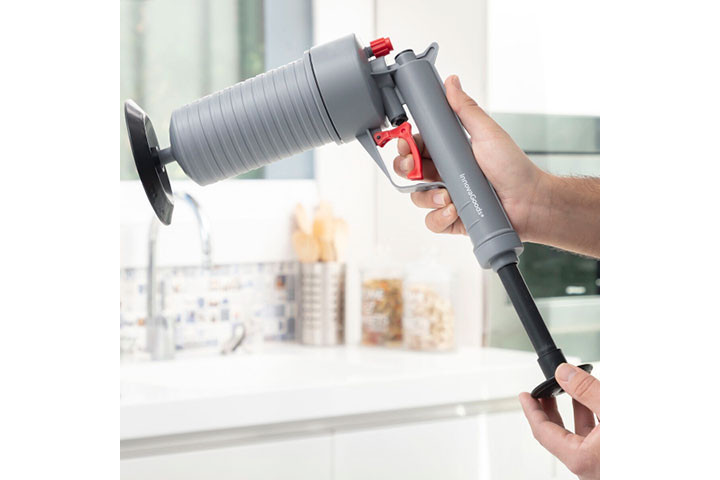 Effektiv afløbsrensning: Fjern snavs og tilstopninger nemt med Klingun Compressed Air Unblocker Gun3 