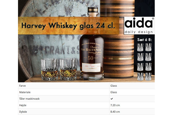 Aida Harvey whiskey glas - sæt med 8 stk. 3 