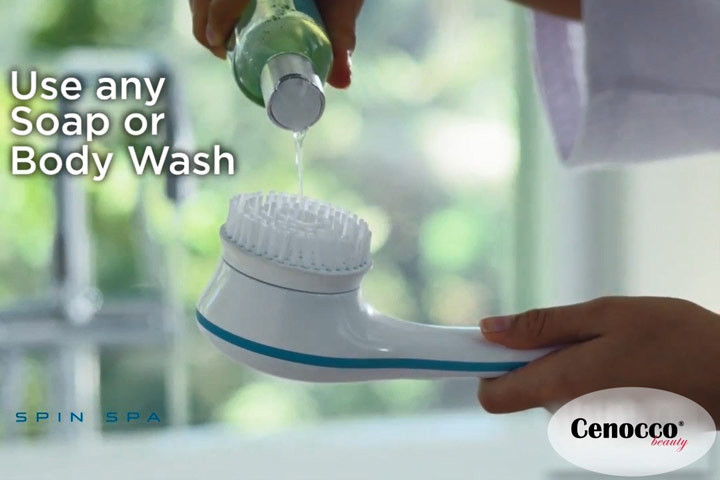 Elektrisk børste til ansigt og krop, der får dit brusebad til at føles som en ægte spa-oplevelse! 4 