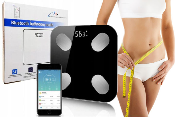 Badevægten måler din fedtmasse, muskelmasse, og din præcise kropsvægt1 