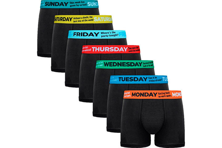 Oplev daglig komfort med vores 7-pak herre boxershorts! Et par til hver dag i ugen1 