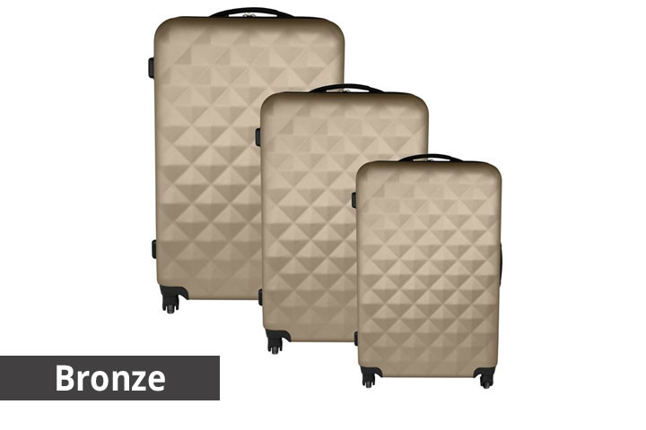 Hardcase kuffertsæt i 3 dele, som fås i 7 forskellige farver 5 