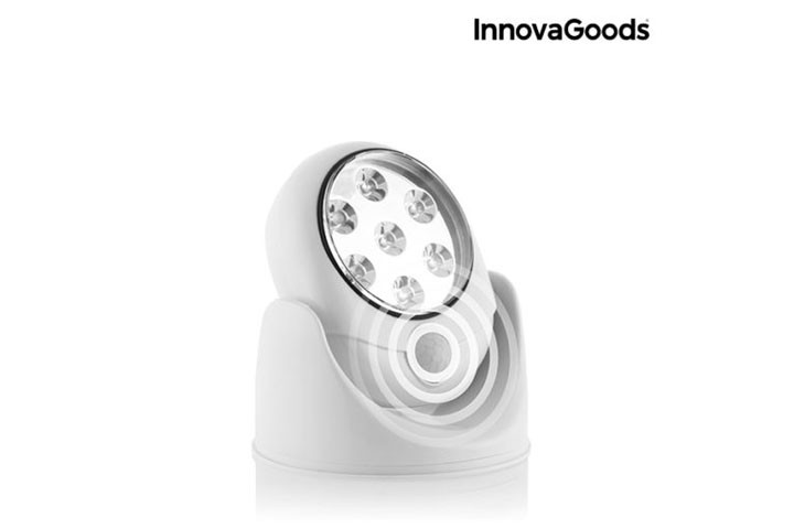 LED lampe med sensor, 360 graders rotation og lys-rækkevidde på op til 3 meter 5 
