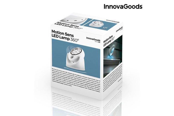LED lampe med sensor, 360 graders rotation og lys-rækkevidde på op til 3 meter 7 