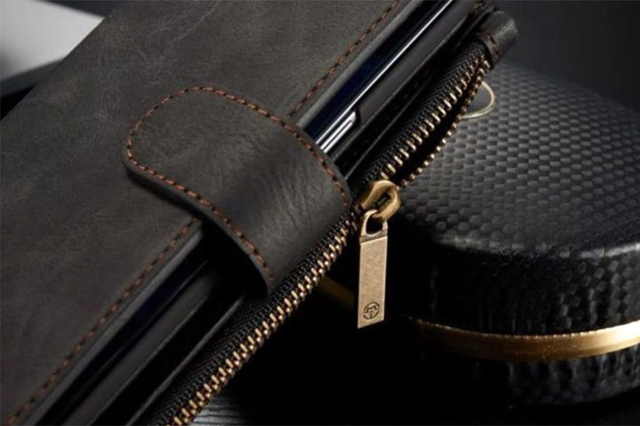 BLACK WEEK: Beskyt din smartphone optimalt med dette 2-i-1 læder cover med pung/kortholder.4 