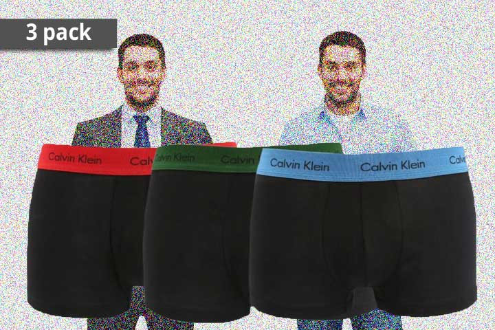 Calvin Klein boxershorts- 3 par med forskellig farve kant5 