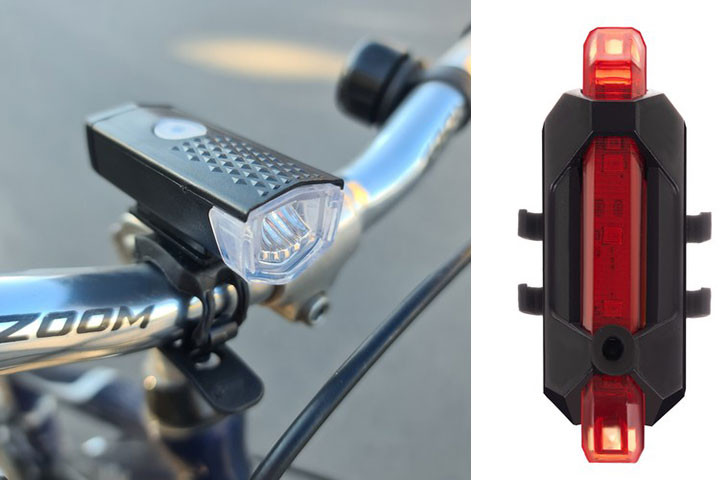 Bliv set i trafikken med smart LED Cykel Lygte sæt1 