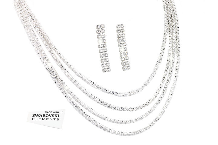 Glamourøst smykkesæt med Swarovski krystaller fra Victoria's Candy 2 