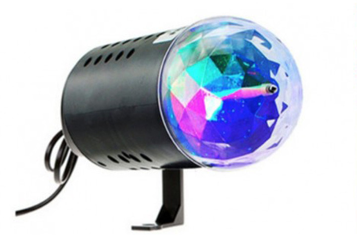 Disco LED lampe med røde, grønne og blå farver 3 