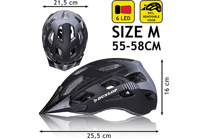 Dunlop Cykelhjelm lys