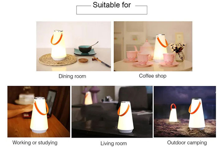 Skab varme og hygge hvor som helst – Tag vores trådløse 360° lampe med dig2 