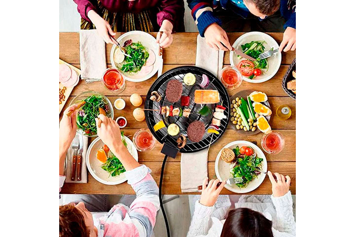 Smart og Praktisk Elektrisk Bordgrill - Perfekt til Inde og Ude2 