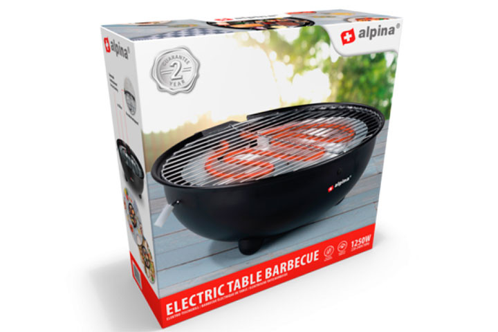 Smart og Praktisk Elektrisk Bordgrill - Perfekt til Inde og Ude5 