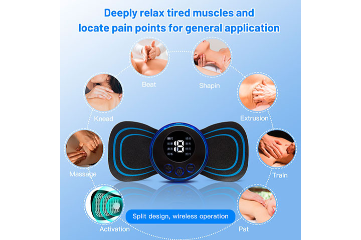 Forkæl dig selv med den ultimative afslapning derhjemme med vores Smarte Elektroniske Massageapparat med fjernbetjening5 
