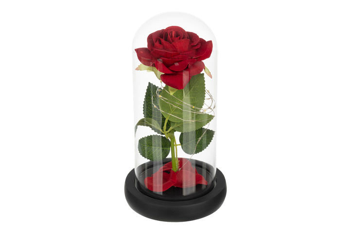 Evighedsrose i Glas med LED-lys – En Kærlighed der Aldrig Visner4 