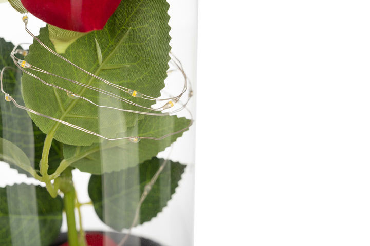 Evighedsrose i Glas med LED-lys – En Kærlighed der Aldrig Visner6 