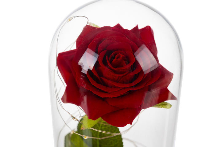 Evighedsrose i Glas med LED-lys – En Kærlighed der Aldrig Visner10 