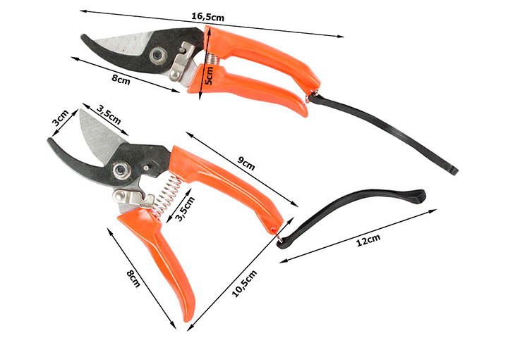 Gør havearbejdet nemt med stilfulde orange havesakse2 