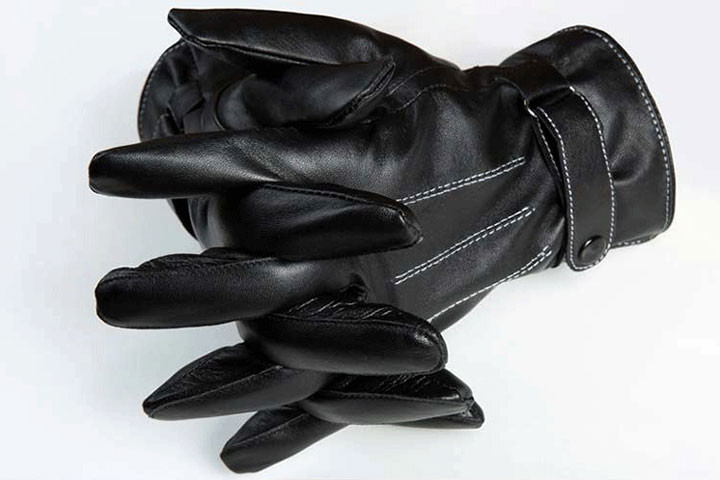 Herre handsker i imiteret læder 8 