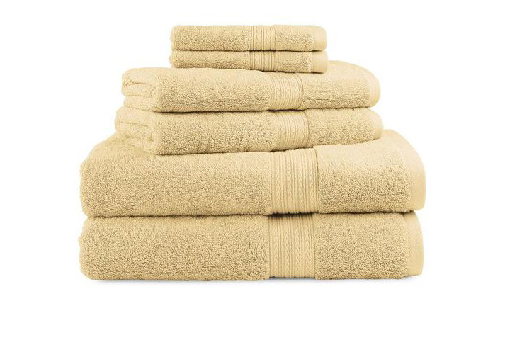 8 Håndklæder i egyptisk bomuld i 2 forskellige størrelser. 3 