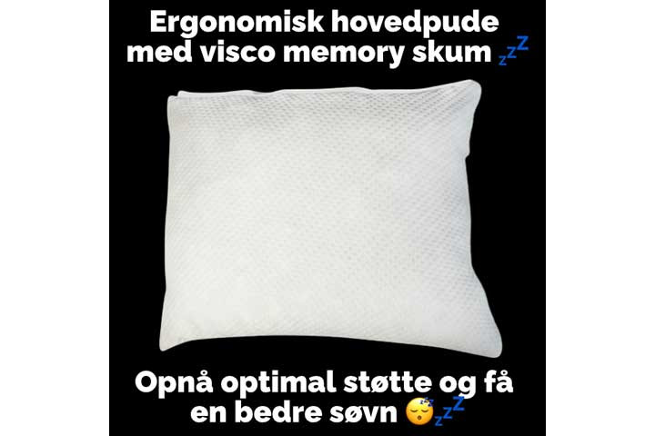 Vågn op frisk og udhvilet med en hovedpude med memory skum2 