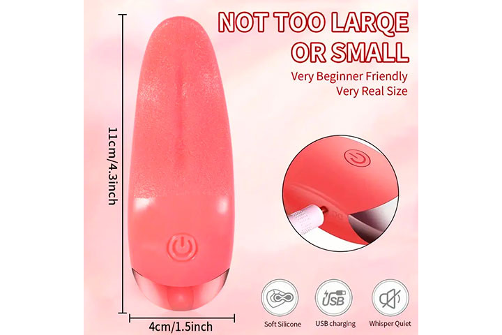 Silicone Tunge Vibrator – Intensiv & Sensuel Stimulation!5 