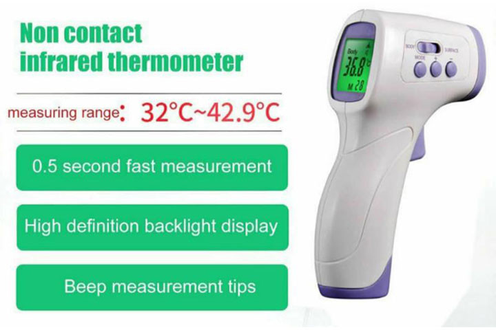 Dette infrarøde termometer giver en præcis og professionel måling af temperaturen6 