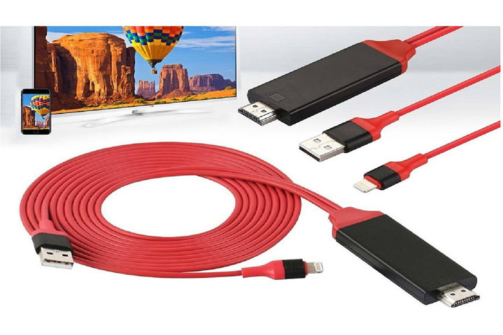 HDMI adapter kabel til iPhone, iPad og iPod, der overfører billeder i Full HD kvalitet 3 