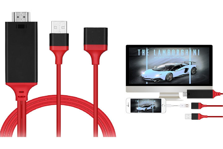 HDMI adapter kabel til iPhone, iPad og iPod, der overfører billeder i Full HD kvalitet 1 