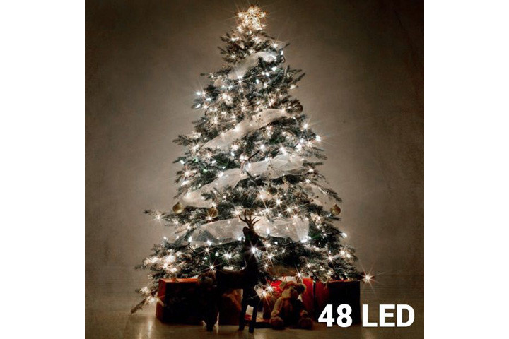 Hvide LED julelys - 48, 96, 192 eller 240 stk. 1 