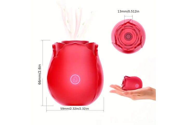 Rose Klitorisstimulator – Intens Sugefunktion med 10 Vibrationsindstillinger4 