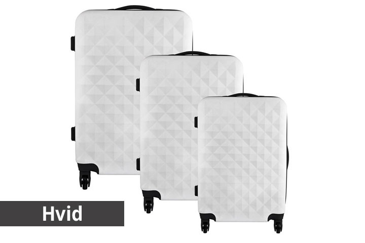 Hardcase kuffertsæt i 3 dele, som fås i 7 forskellige farver 3 