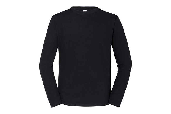 Hold varmen med stil – Langærmet T-shirt fra Fruit of the Loom i blødt bomuld!2 