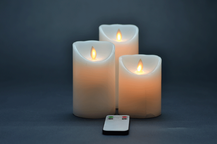 Skab hygge i hjemmet med LED lys med autentisk blafrende flamme effekt - se videoen!3 
