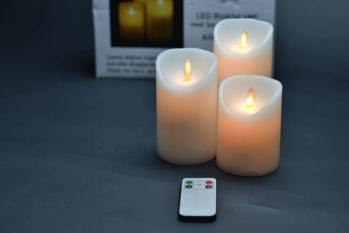 Skab hygge i hjemmet med LED lys med autentisk blafrende flamme effekt - se videoen!4 