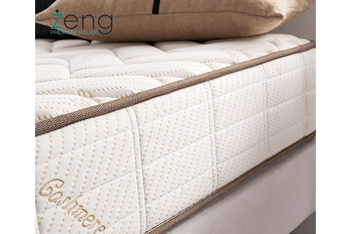 Luksus memory skum madrasser fra Zeng fremstillet af naturlige, økologiske og allergivenlige kashmere fibre 3 